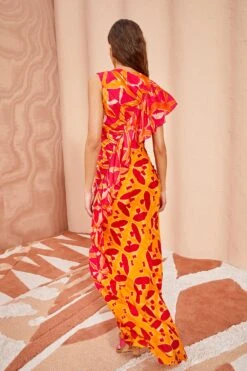 ULLA JOHNSON Lali Dress - Tigerlilly 11 ULLA JOHNSON Lali Dress - Tigerlilly -Lila's Closet ULLA JOHNSON Lali Dress TIGERLILLY 04