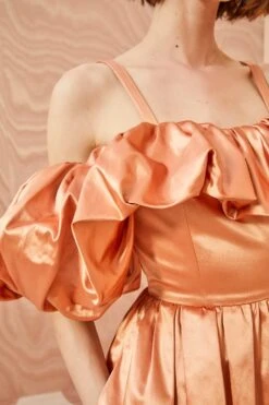 ULLA JOHNSON Lelita Dress - Copper -Lila's Closet ULLA JOHNSON Lelita Dress COPPER 0096