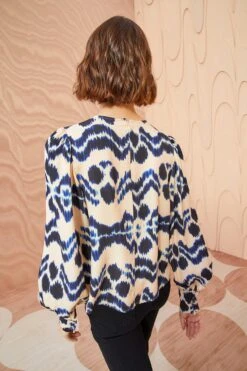 ULLA JOHNSON Lilliana Blouse - Nimbus -Lila's Closet ULLA JOHNSON Lilliana Blouse NIMBUS 04