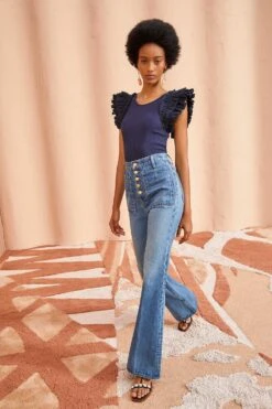 ULLA JOHNSON Lilo Top - Midnight -Lila's Closet ULLA JOHNSON Lilo Top MIDNIGHT 03