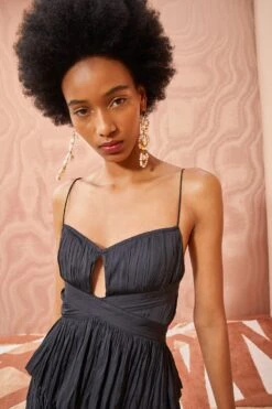 ULLA JOHNSON Lise Top - Noir -Lila's Closet ULLA JOHNSON Lise Top NOIR 05