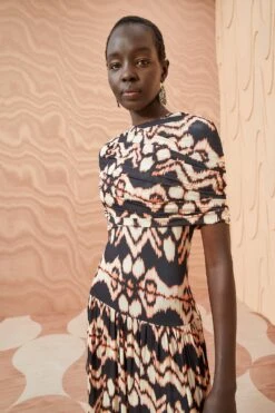 ULLA JOHNSON Livia Dress - Obsidian 11 ULLA JOHNSON Livia Dress - Obsidian -Lila's Closet ULLA JOHNSON Livia Dress OBSIDIAN 03