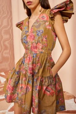 Lila's Closet -Lila's Closet ULLA JOHNSON Loretta Dress BAMBOO 02 ALT