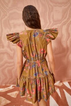 ULLA JOHNSON Loretta Dress - Bamboo -Lila's Closet ULLA JOHNSON Loretta Dress BAMBOO 04