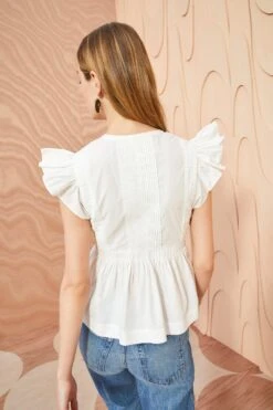 ULLA JOHNSON Luise Top - Pristine -Lila's Closet ULLA JOHNSON Luise Top PRISTINE 0103