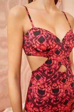 ULLA JOHNSON Luna Maillot - Wild Rose -Lila's Closet ULLA JOHNSON Luna Maillot WILD ROSE 02 ALT