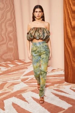 ULLA JOHNSON Lyla Top - Woodland -Lila's Closet ULLA JOHNSON Lyla Top WOODLAND 0033