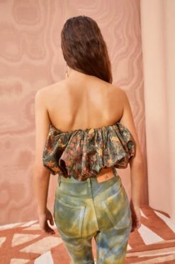 ULLA JOHNSON Lyla Top - Woodland -Lila's Closet ULLA JOHNSON Lyla Top WOODLAND 0146