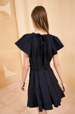 ULLA JOHNSON Mae Dress - Noir -Lila's Closet ULLA JOHNSON MAE DRESS NOIR 04