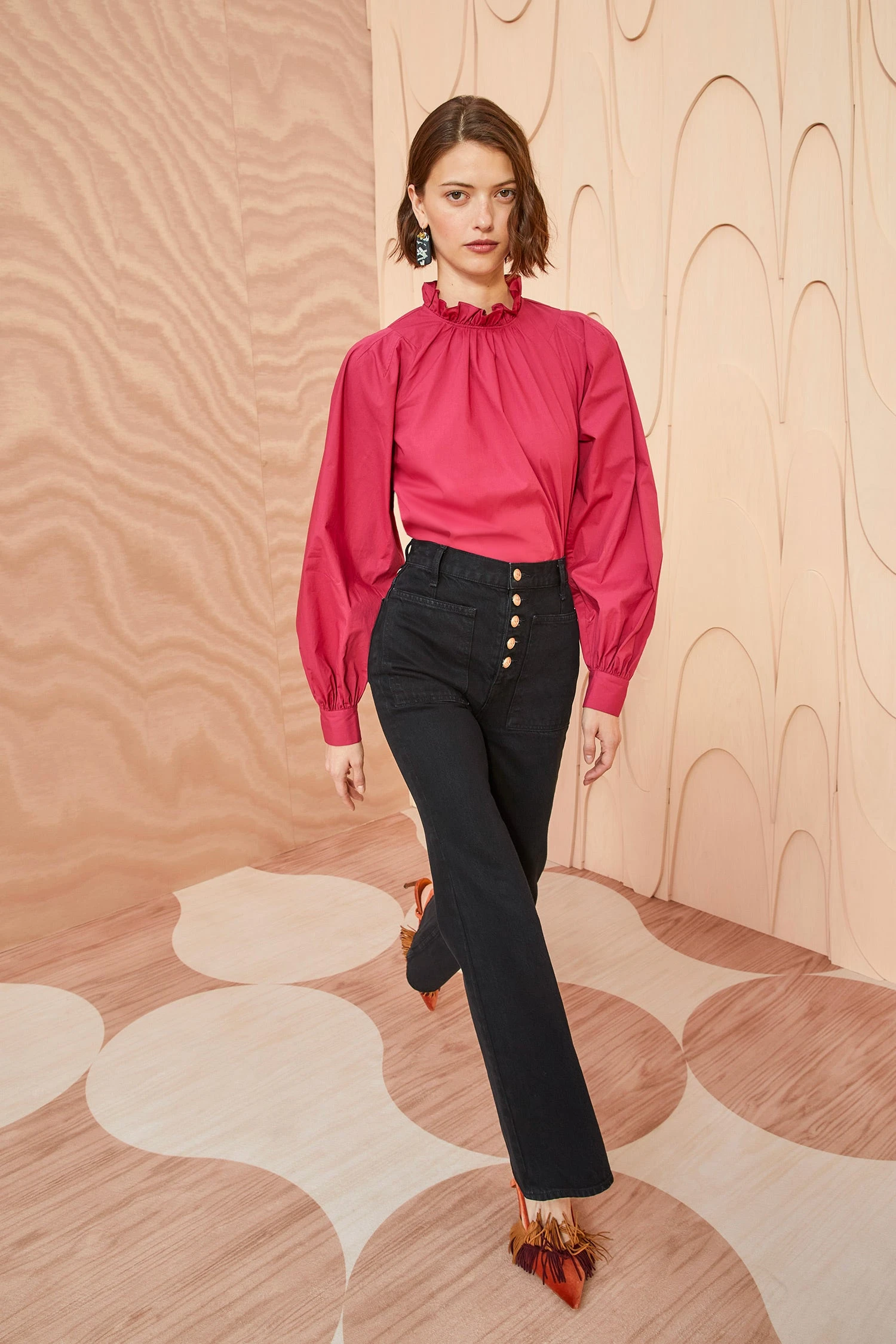 ULLA JOHNSON Marlie Blouse - Rosebud 3 ULLA JOHNSON Marlie Blouse - Rosebud