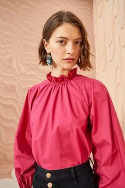 ULLA JOHNSON Marlie Blouse - Rosebud 11 ULLA JOHNSON Marlie Blouse - Rosebud -Lila's Closet ULLA JOHNSON Marlie Blouse ROSEBUD 05