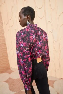 ULLA JOHNSON Marlie Blouse - Zinnia -Lila's Closet ULLA JOHNSON Marlie Blouse ZINNIA 04