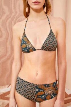 ULLA JOHNSON Maya Bikini Top - Parrot -Lila's Closet ULLA JOHNSON Maya Bikini TOP PARROT 04