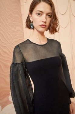 ULLA JOHNSON Milla Dress - Noir 10 ULLA JOHNSON Milla Dress - Noir -Lila's Closet ULLA JOHNSON Milla Dress NOIR 0090