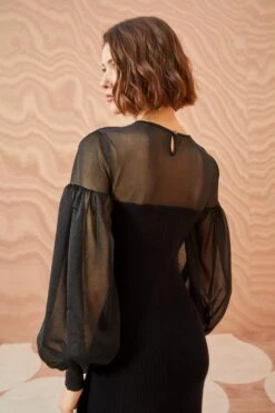 ULLA JOHNSON Milla Dress - Noir 11 ULLA JOHNSON Milla Dress - Noir -Lila's Closet ULLA JOHNSON Milla Dress NOIR 0146