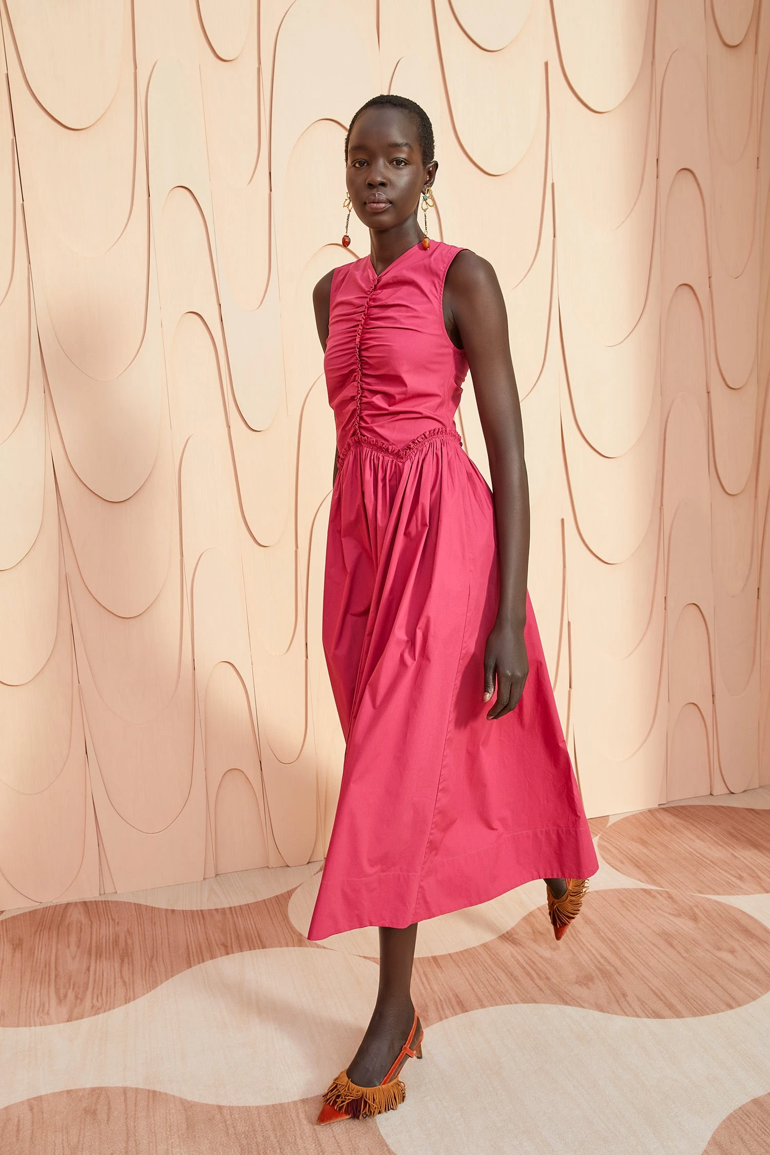 ULLA JOHNSON Mimi Dress - Rosebud 7 ULLA JOHNSON Mimi Dress - Rosebud - Image 5