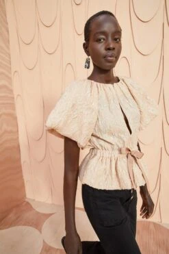 ULLA JOHNSON Mirabelle Top - Peony -Lila's Closet ULLA JOHNSON Mirabelle Top PEONY 05