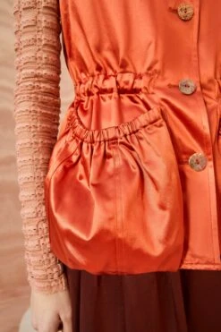 ULLA JOHNSON Monroe Vest - Red Oxide -Lila's Closet ULLA JOHNSON Monroe Vest REDOXIDE 0084