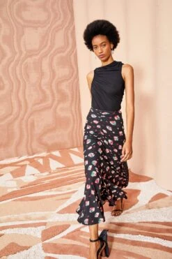 ULLA JOHNSON Nadira Skirt - Nocturne -Lila's Closet ULLA JOHNSON Nadira Skirt NOCTURNE 03