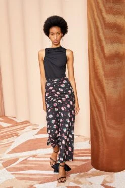 ULLA JOHNSON Nadira Skirt - Nocturne -Lila's Closet ULLA JOHNSON Nadira Skirt NOCTURNE 05