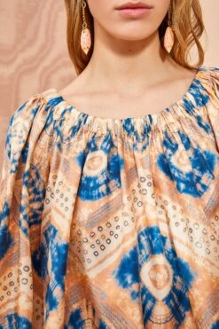 ULLA JOHNSON Nadya Blouse - Fossil -Lila's Closet ULLA JOHNSON Nadya Blouse FOSSIL 03