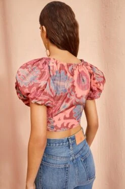 ULLA JOHNSON Nerida Top - Passionflower -Lila's Closet ULLA JOHNSON Nerida Top PASSIONFLOWER 04