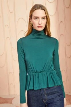 ULLA JOHNSON Nina Top - Cypress -Lila's Closet ULLA JOHNSON Nina Top CYPRESS 05