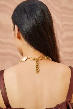 ULLA JOHNSON Large Pearl Choker - Pink Pearl -Lila's Closet ULLA JOHNSON OVERSIZEDPEARLCHOKERPINKPEARL 02