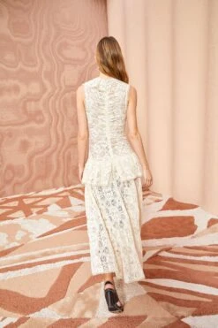 ULLA JOHNSON Odile Dress - Chalk -Lila's Closet ULLA JOHNSON Odile Dress CHALK 0175