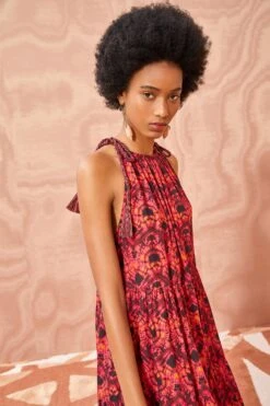 ULLA JOHNSON Ottavia Coverup - Wild Rose -Lila's Closet ULLA JOHNSON Ottavia Coverup WILD ROSE 03