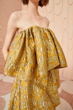 ULLA JOHNSON Oui Dress - Citrine -Lila's Closet ULLA JOHNSON Oui Dress CITRINE 02 ALT