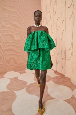 ULLA JOHNSON Oui Dress - Emerald -Lila's Closet ULLA JOHNSON Oui Dress EMERALD 01 MAIN