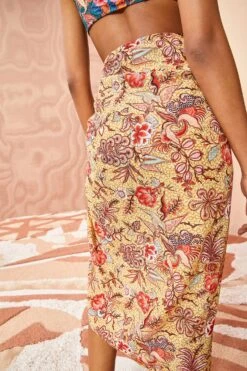 ULLA JOHNSON Paz Coverup - Calla Lily -Lila's Closet ULLA JOHNSON Paz Coverup CALLA LILY 0117