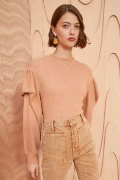 ULLA JOHNSON Pilar Pullover - Resin -Lila's Closet ULLA JOHNSON Pilar Pullover RESIN 03