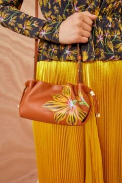 ULLA JOHNSON Remy Mini Soft Clutch - Sierra Floral -Lila's Closet ULLA JOHNSON REMYMINICLUTCHSIERRAFLORAL 0007