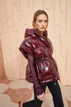 ULLA JOHNSON Rhodes Jacket - Mahogany 9 ULLA JOHNSON Rhodes Jacket - Mahogany -Lila's Closet ULLA JOHNSON Rhodes Jacket MAHOGANY 03