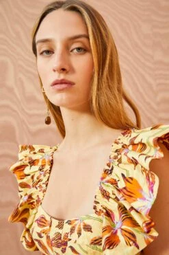 ULLA JOHNSON Romi Top - Lotus -Lila's Closet ULLA JOHNSON Romi Top LOTUS 05