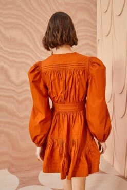 ULLA JOHNSON Rosalind Dress - Saffron -Lila's Closet ULLA JOHNSON Rosalind Dress SAFFRON 04