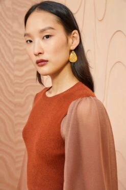 ULLA JOHNSON Sabrina Pullover - Redwood -Lila's Closet ULLA JOHNSON Sabrina Pullover REDWOOD 0164