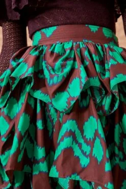 ULLA JOHNSON Samira Skirt - Malachite -Lila's Closet ULLA JOHNSON Samira Skirt MALACHITE 02 ALT