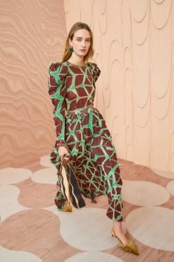 ULLA JOHNSON Savita Skirt - Teak -Lila's Closet ULLA JOHNSON Savita Skirt TEAK 0013