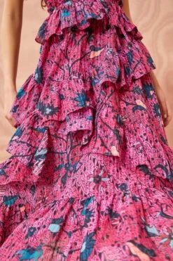 ULLA JOHNSON Simona Dress - Snapdragon -Lila's Closet ULLA JOHNSON Simona Dress SNAPDRAGON 05