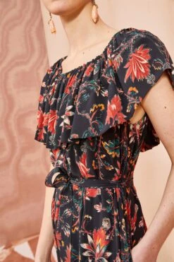 ULLA JOHNSON Skye Dress - Obsidian -Lila's Closet ULLA JOHNSON Skye Dress OBSIDIAN 0166