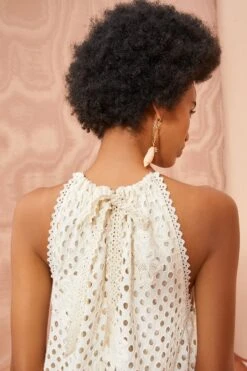 ULLA JOHNSON Stella Dress - Pearl -Lila's Closet ULLA JOHNSON Stella Dress PEARL 03