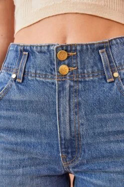 ULLA JOHNSON The Thea Jean - Danube Medium Indigo Wash -Lila's Closet ULLA JOHNSON THEA JEAN DANUBE MEDIUM INDIGO WASH 03