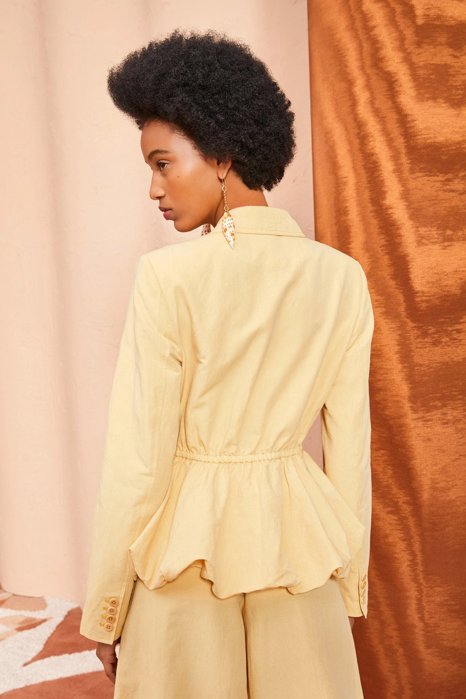 ULLA JOHNSON Talie Blazer - Dune 6 ULLA JOHNSON Talie Blazer - Dune - Image 4