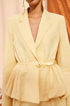 ULLA JOHNSON Talie Blazer - Dune 9 ULLA JOHNSON Talie Blazer - Dune -Lila's Closet ULLA JOHNSON Talie Blazer DUNE 02 ALT