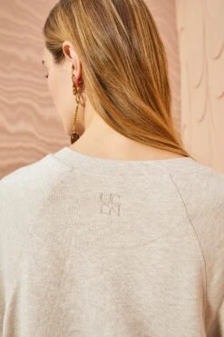 ULLA JOHNSON Tess Pullover - Oatmeal -Lila's Closet ULLA JOHNSON Tess Pullover OATMEAL 03