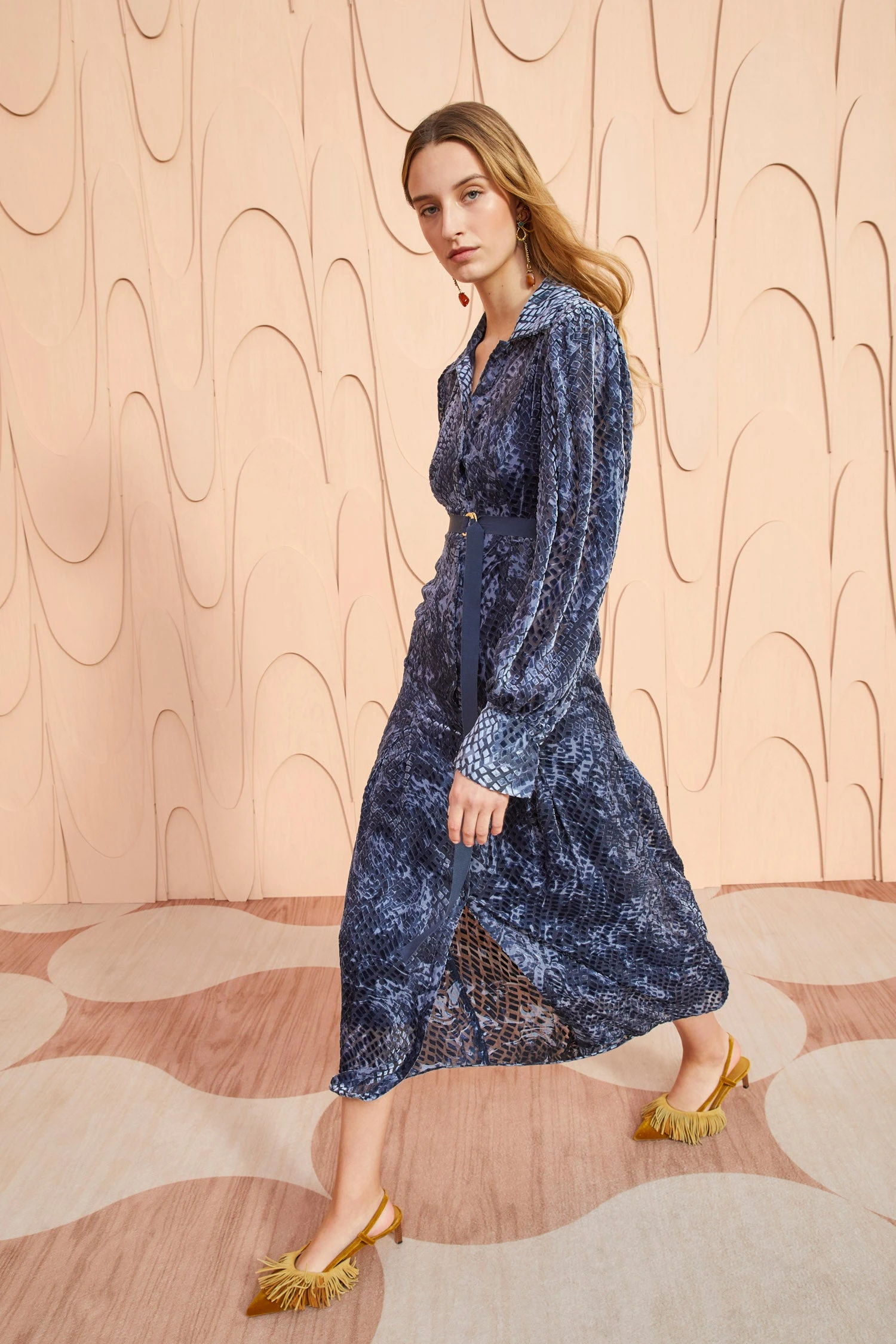 ULLA JOHNSON Thalia Dress - Marine 5 ULLA JOHNSON Thalia Dress - Marine - Image 3