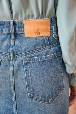 ULLA JOHNSON The Bea Skirt - Danube Medium Indigo Wash -Lila's Closet ULLA JOHNSON The Bea Skirt DANUBEMEDIUMINDIGOWASH 0107